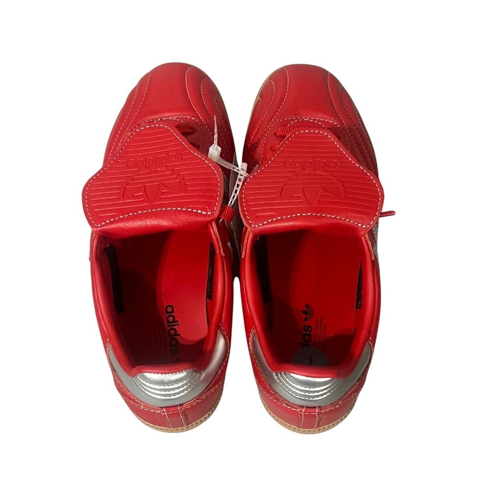 adidas Samba LT Sneakers‎ Women 7 Red Silver Gum Fold Over Tongue JS3938 - Picture 4 of 10